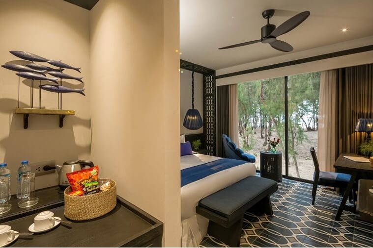 Phòng Deluxe Twin Sea view